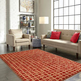 handmade Transitional Kafkaz Chobi Ziegler Red Tan Hand Knotted RECTANGLE 100% WOOL area rug 10 x 14