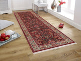 handmade Traditional Kirman Red Beige Hand Knotted RUNNER 100% WOOL area rug 3x10