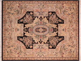 Angola Pak Persian Karole Black/Gray Wool Rug - 8'3'' x 10'3''