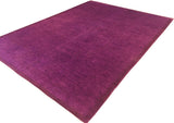 A04525, 911"x13 4",Over Dyed                     ,10x14,Purple,PURPLE,Hand-knotted                  ,Pakistan   ,100% Wool  ,Rectangle  ,652671164439