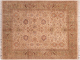 Pak Persian Odelia Beige/Green Wool Rug - 8'0'' x 10'0''