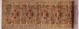 Pak Persian Cassaund Gray/Beige Wool Runner - 2'6'' x 10'4''