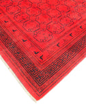 A08152, 9 1"x11 7",Over Dyed  ,9x12,RED,RED,Hand Knotted                  ,Pakistan   ,100% Wool  ,Rectangle