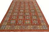 A09703, 511"x 9 2",Transitional                  ,6x9,Rust,LT. BLUE,Hand-knotted                  ,Pakistan   ,100% Wool  ,Rectangle  ,652671179464