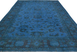 A09912,1111"x17 2",Over Dyed                     ,12x17,Blue,BLUE,Hand-knotted                  ,Pakistan   ,100% Wool  ,Rectangle  ,652671180354