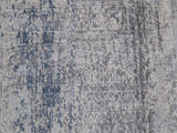 handmade Transitional Vintage Gray Blue Machine Made RECTANGLE POLYESTER area rug 9x12