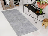 handmade Transitional Vintage Gray Beige Machine Made RECTANGLE POLYESTER area rug 9x12