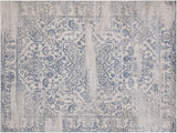 Boho Chic Distressed Medallion Orchid Beige Blue Rug