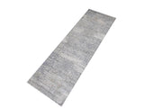 handmade Transitional Distressed Beige Grey Machine Made RECTANGLE POLYESTER area rug 9x12