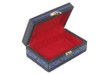 handmade Traditional Jewelrybox Black Blue Hand-made RECTANGLE WOOD Jewelry Box