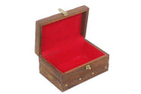 handmade Traditional Jewelrybox Brown Gold Hand-made RECTANGLE WOOD Jewelry Box