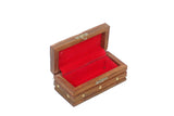 handmade Traditional Jewelrybox Brown Gold Hand-made RECTANGLE WOOD Jewelry Box