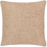 handmade  Pillow Ivory Brown Hand-Woven SQUARE SUEDE pillow