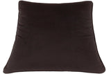 handmade  Pillow Black Black Hand-Woven SQUARE VELVET pillow