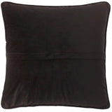 handmade  Pillow Black Black Hand-Woven SQUARE VELVET pillow