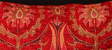 handmade Geometric Pillow Red Gold Handmade RECTANGLE throw pillow 2 x 2