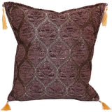 Trellis Myrtus Chenille Decorative Contemporary Turkish Pillow