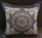 handmade Geometric Pillow Blue Green Handmade RECTANGLE throw pillow 2 x 2